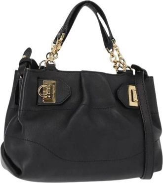 Ferragamo Pre-owned Mini Bags, female, Black, Size: ONE SIZE Pre-owned Mini Bag