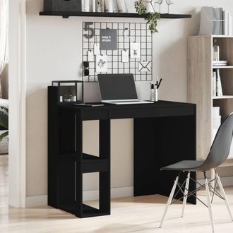 Berkfield Home Office Desk Black 103.5x56.5x94 cm Engineered Wood