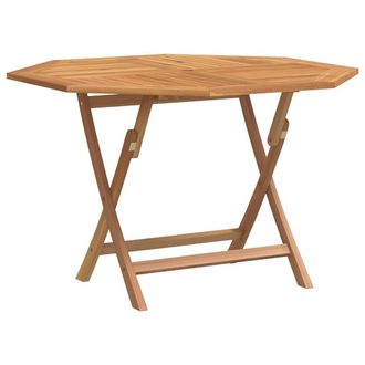 vidaXL Mesa De Jard&iacute;n Plegable Madera Maciza De Teca 110x110x75 Cm Vidaxl