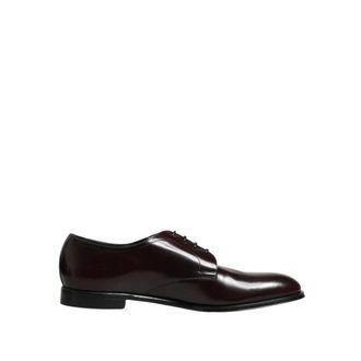 Dolce & Gabbana Leren Derby Schoenen met Veters - Heren - Nette schoenen - Zwart - 49 EU - Leer - Schoenen