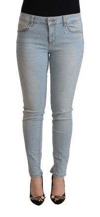 Liu Jo Cotton Mid Waist Slim Fit Womens Jeans