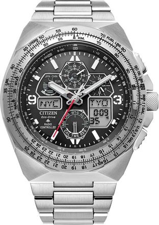 Citizen Promaster Air Skyhawk A-T Chronograph Bracelet Watch, 46mm in Silver at Nordstrom Rack