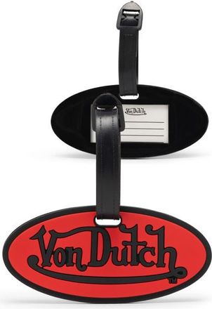 Von Dutch Logo Patch 2-Piece Suitcase ID Tag Set with Adjustable Straps at Nordstrom