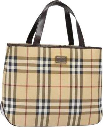 Burberry Pre-owned Handbags, female, Beige, Size: ONE SIZE Pre-owned Hand Bag