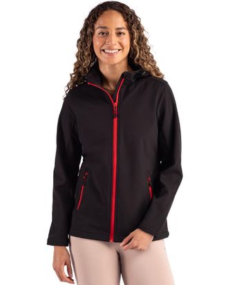 Clique Tempo Recycled Stretch Softshell Womens Hooded Jacket