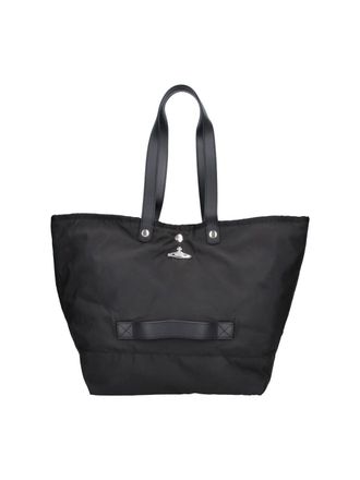 Vivienne Westwood Black Structured Minimalist Shoulder Bag