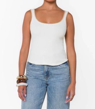 Velvet Heart Lona Tank Top In Ivory