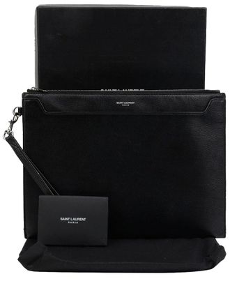 Saint Laurent Catherine Tablet Holder Clutch (Authentic Pre-Loved)