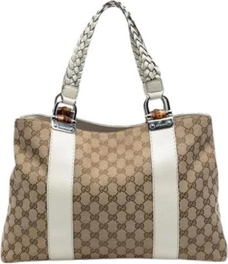 Gucci Pre-owned Handbags, female, Multicolor, Size: ONE SIZE Pre-owned Vintage Canvas Handbag