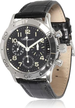 Breguet Pre-owned Breguet Type XX Aeronavale Chronograph Automatic Black Dial Mens Watch 3800ST/92/9W6