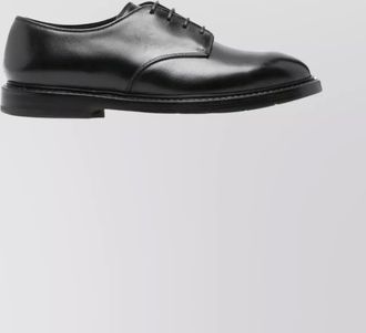 Premiata round toe leather callo derby shoes