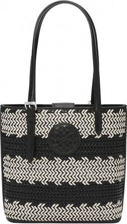 Brighton Ferrara Strata Tote In Black-White