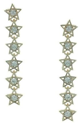 Olivia Welles Kris Stacked Stars Linear Drop Earrings in Metallic at Nordstrom Rack