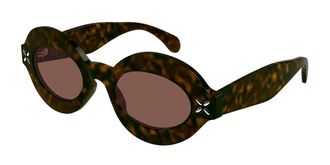 Alaia AA0059S 003 Womens Sunglasses Tortoiseshell Size 49
