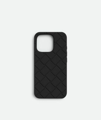 Bottega Veneta Iphone 16 Pro Case - Black - Unisex - 100 % Silicone