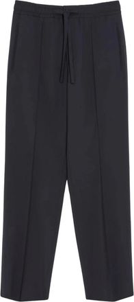 Valentino Broeken, Heren, Blauw, M, Pantalone Ricamo V Logo