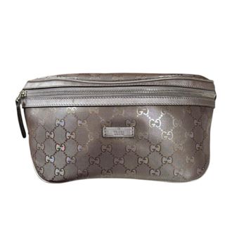 Gucci Silver Pvc Sling Bag (Pre-Owned)