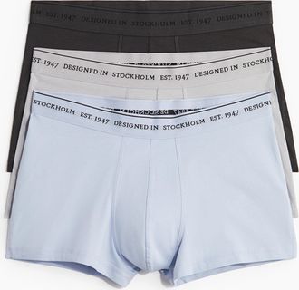 H&M 3er-Pack COOLMAX Kurze Trunks - Blue