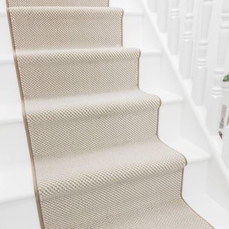 Runrug Stair Runner Carpet for Staircases - Soft & Comfy, 9mm - Hazy in Brown | Size: 60 cm x 450 cm