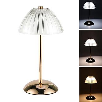 OEM L&aacute;mpara De Escritorio Usb Dorada, Iluminaci&oacute;n De 3 Tonos, Atenuaci&oacute;n Continua, Interruptor T&aacute;ctil, L&aacute;mpara De Escritorio Decorativa, Luz Nocturna, L&aacute;m