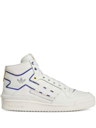 adidas Sneakers Forum Exhibit Mid Blue - Bianco