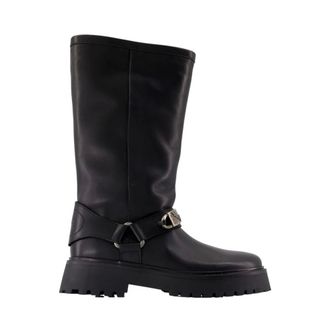 Zadig&Voltaire Schoenen, Dames, Zwart, 36 EU, Leer, Zwarte leren enkellaarzen