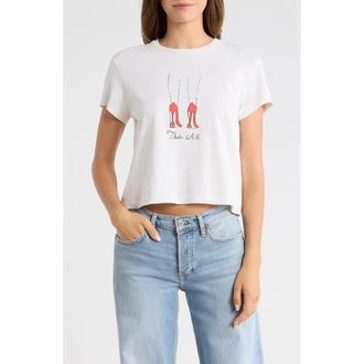 Re/Done 1950s Thats All Graphic Cotton T-Shirt in Vintagewhite at Nordstrom, Size X-Small