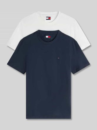 Tommy Jeans Slim Fit T-Shirts aus reiner Baumwolle im 2er-Pack in Marine, Gr&ouml;&szlig;e XXL