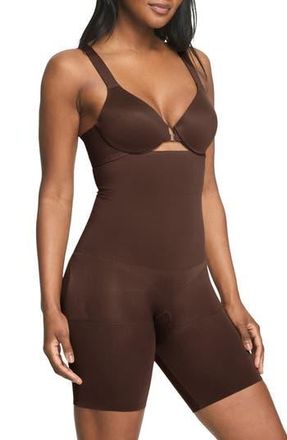 Spanx High Waist Mid Thigh Shaper Shorts in Chestnut Brown at Nordstrom Rack, Size Medium
