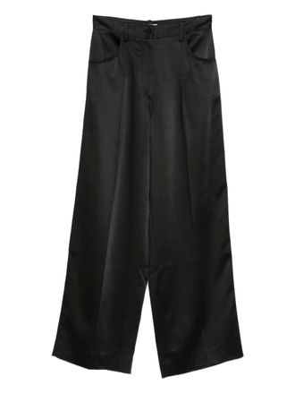 Sandro satin trousers - Black