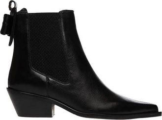 Copenhagen Shoes Just Then leren enkellaazen zwart