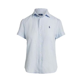 Ralph Lauren Linnen hemd met korte mouwen