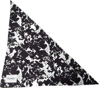 Rodebjer Abstract Driehoekig Logo Sjaal - Dames - Zijden sjaals - Zwart - ONE Size - Satijn - Accessoires