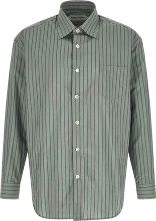Namacheko Blue Cotton Mens Blouse
