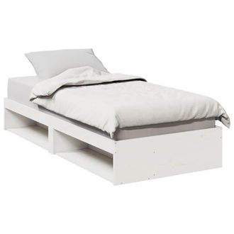 Berkfield Home Day Bed without Mattress White 100x200 cm Solid Wood Pine