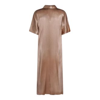 Antonelli Silk-Blend Shirt Dress - Beige