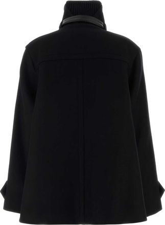 Lanvin Womens Black Wool Coat Noir Cappotti