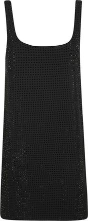 Pinko A287 Dress - Dames - Korte kleedjes - Zwart - M - Leer - Kleedjes