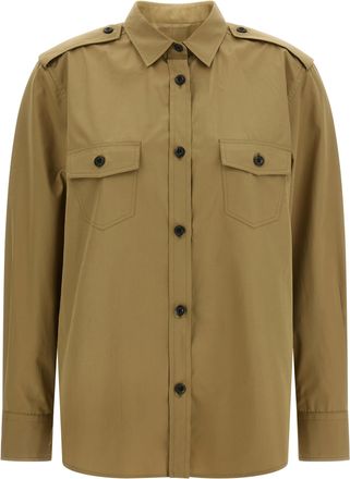 Prada Brown Cotton Womens Blouse
