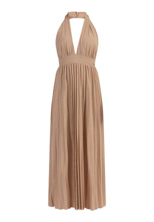 Faina Maxi jurk Dames goud
