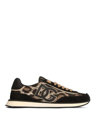 Dolce & Gabbana Brocade Leo Print Sneakers