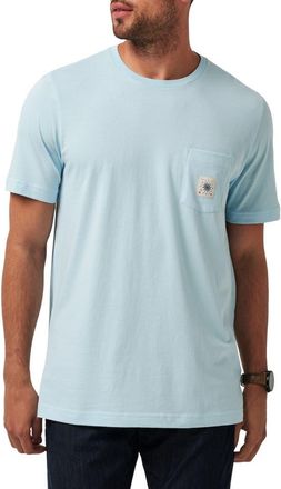 Travis Mathew Euro Trip Pocket Graphic T-Shirt in Cory Blue at Nordstrom Rack, Size Xxx-Large