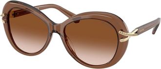 Swarovski SK6026F Asian Fit 106713 Womens Sunglasses Brown Size 56