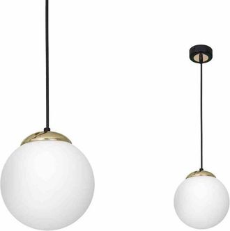 Milagro Lampada a sospensione SPARTA NERO / ORO 1xE27