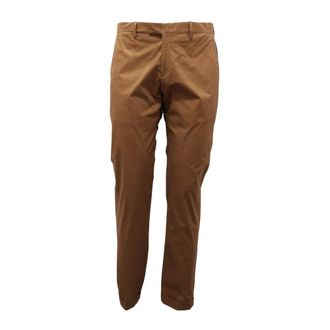 BRIGLIA 1949 Heren, Broeken, Bruin, Maat: 2XL Katoen