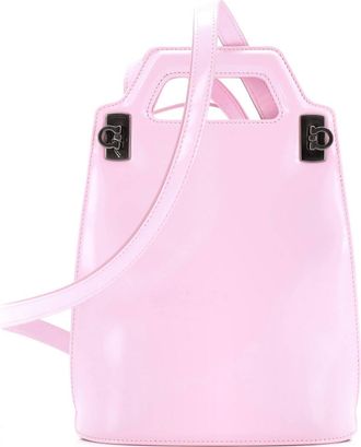 Ferragamo Wanda Top Handle Shoulder Bag Leather North South