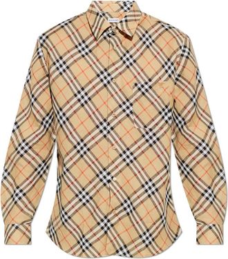 Burberry Casual Shirts - Heren - Casual Overhemden - Bruin - XL - Overhemden