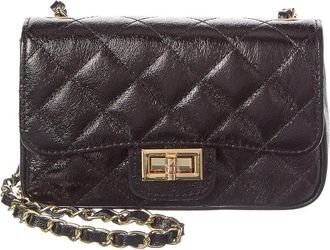 Persaman New York Jennie Metallic Quilted Leather Crossbody