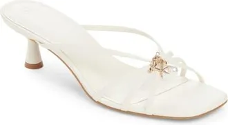 BP. Bliss Kitten Heel Slide Sandal in White Blanc at Nordstrom, Size 8.5
