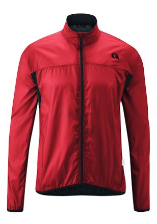 Gonso Fahrradjacke GONSO Serru, Herren, Gr. L, rot (ziegelrot), 100% Polyester, Jacken Fahrradjacke, leichte Herren Windjacke, lockerer Windbreaker, Radjack